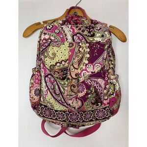 Vera Bradley Small Backpack in Very Berry Paisley? Purse Bag Quilted‎ Back Pack
